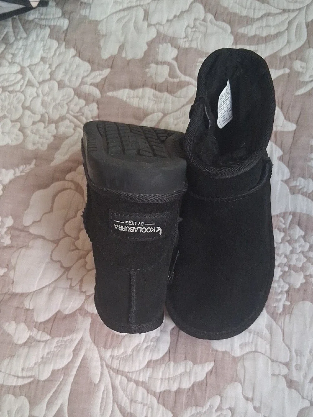 Koolaburra By UGG Kids Black Plush-Lined Pull-On Boots
